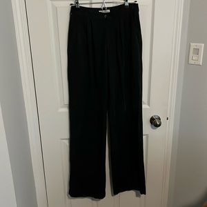 REFORMATION MASON PANT - BLACK